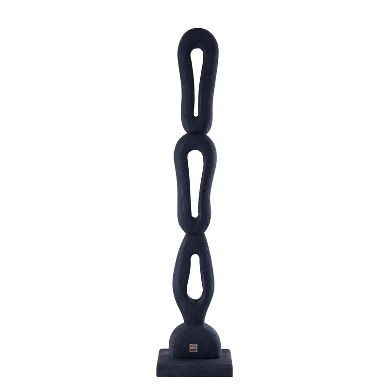 Rhyce Black mango wood statue open figure L PTMD