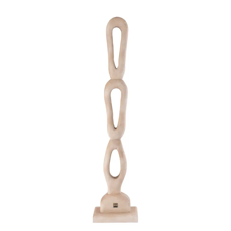 Rhyce Natural mango wood statue open figure L PTMD