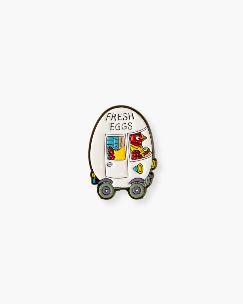 Richard Scarry Enamel Pin - Egg Van [PRE ORDER]