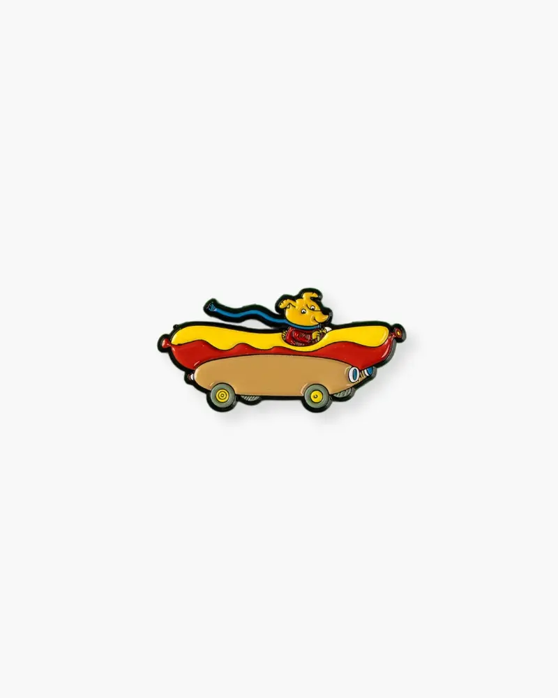 Richard Scarry Enamel Pin - Hot Dog Car [PRE ORDER]