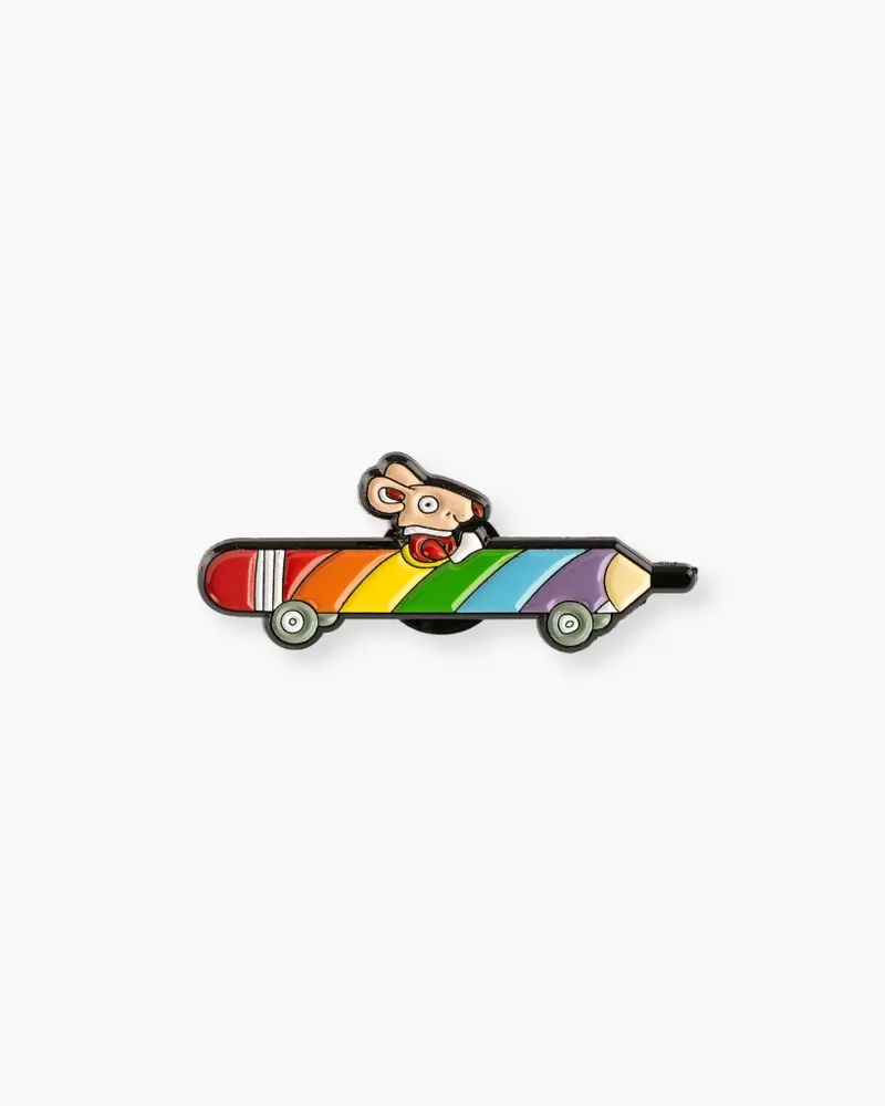Richard Scarry Enamel Pin - Pencil Car [PRE ORDER]