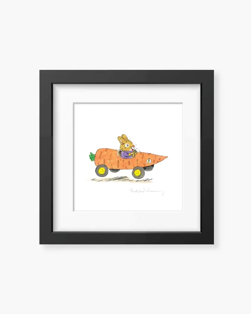 Richard Scarry Framed Print - Carrot Car [PRE ORDER]
