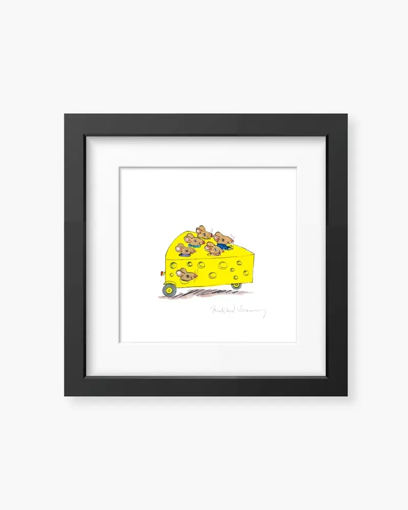 Richard Scarry Framed Print - Cheese Car [PRE ORDER]