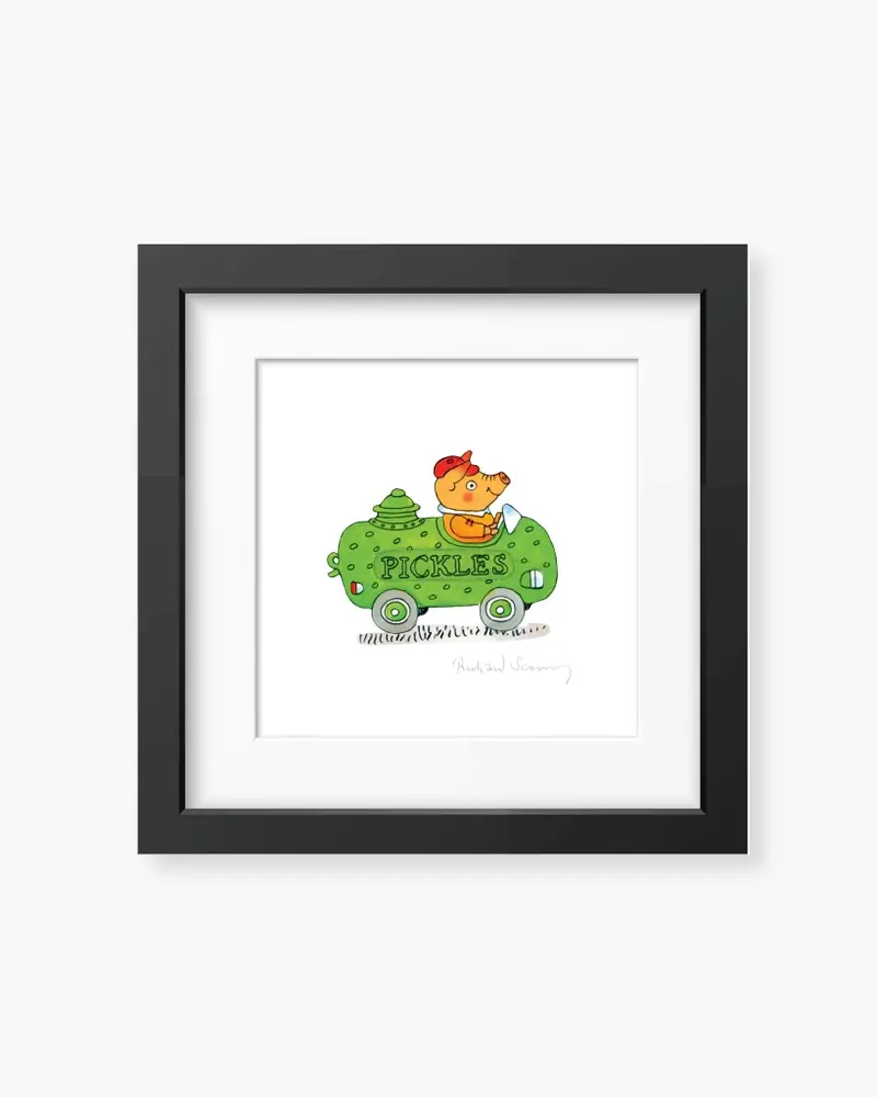 Richard Scarry Framed Print - Pickle Car [PRE ORDER]