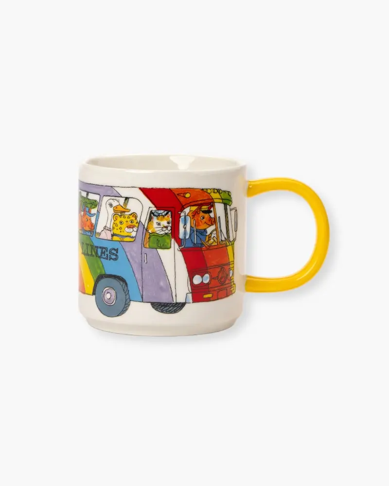 Richard Scarry Mug - Rainbow Bus [PRE ORDER]