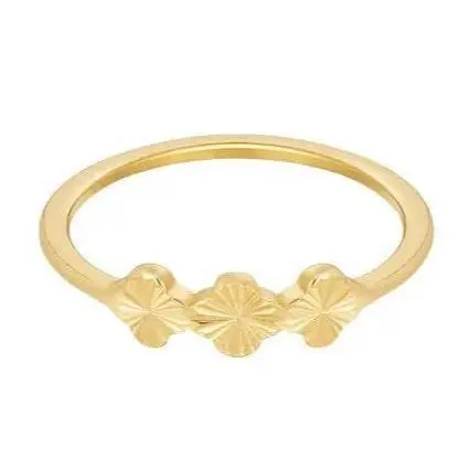 Ring Bloemetjes goud size 17
