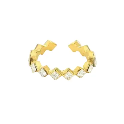 Ring Gemstone goud wit one-size