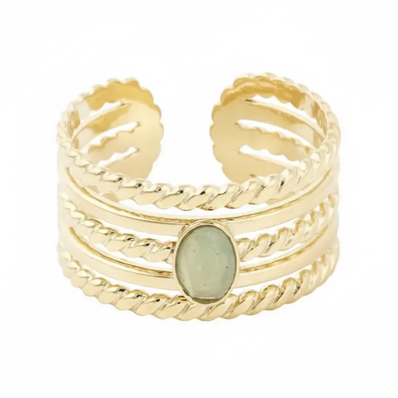 Ring met Steen goud groen
