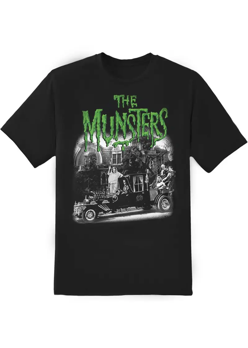 Rock Rebel The Munsters Family Coach T-Shirt Black