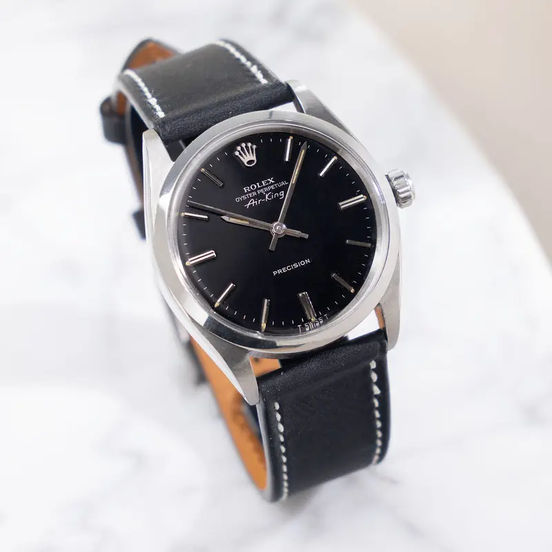 Rolex Air-King 5500 Black Dial Silver print