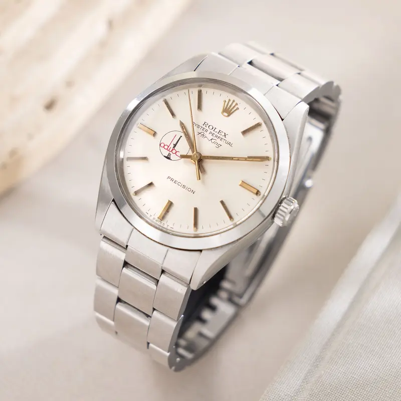 Rolex Air-King 5500 Silver ADWOC Logo Dial
