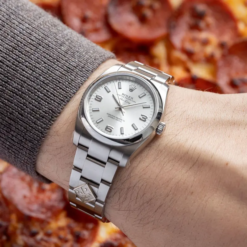 Rolex Air King Referenz 114200 Domino’s Pizza NOS