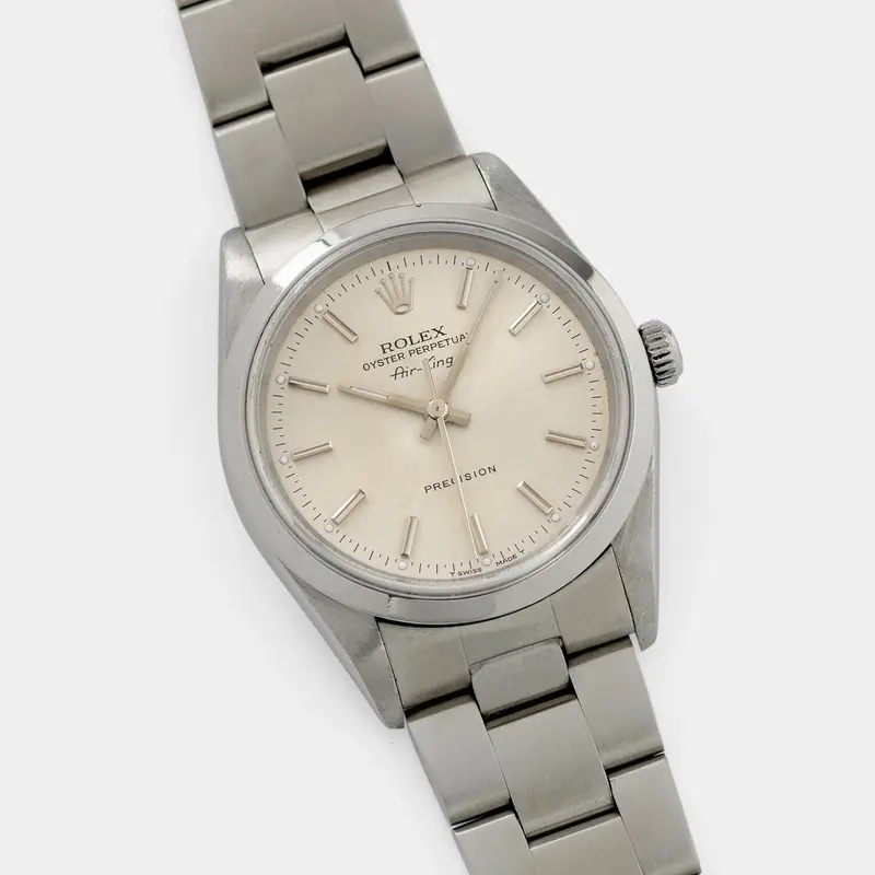 Rolex Air King Silver Soleil Dial Ref 14000