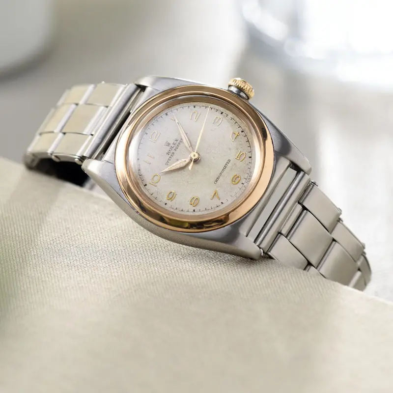 Rolex Bubbleback Bicolor Stahl und Gold Referenz 3133