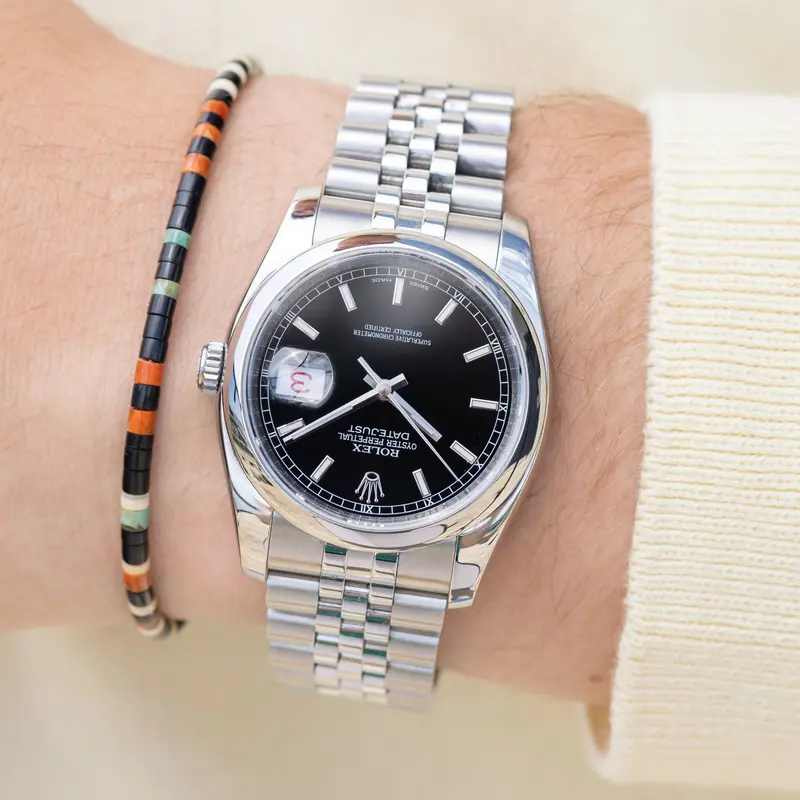 Rolex Datejust 116200 Black Dial Super Jubilee and Rolex Guarantee