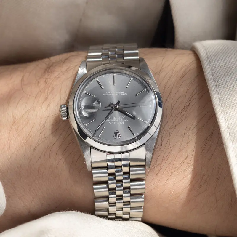 Rolex Datejust 16000 Rare Grey Dial with Silver Print
