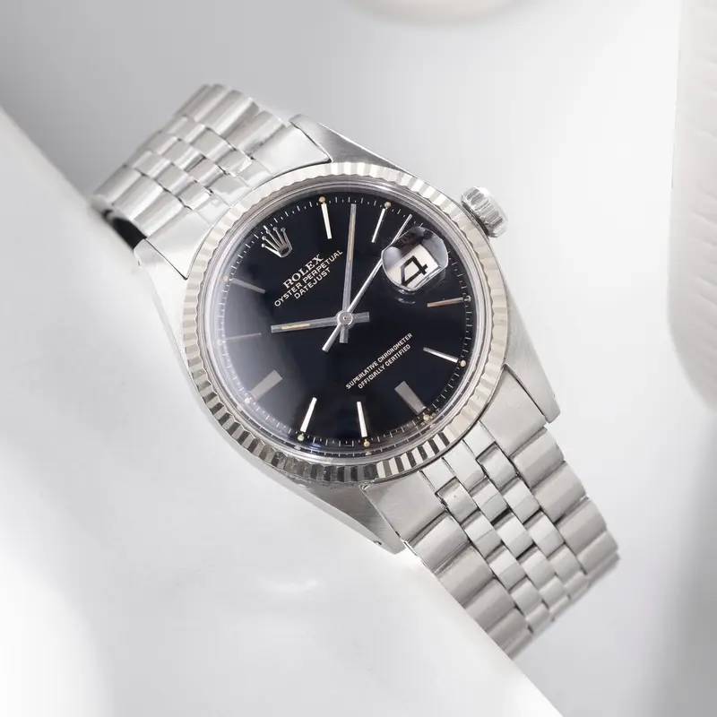 Rolex Datejust 1601 Black Gilt Dial