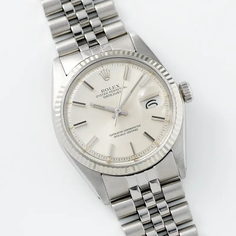 Rolex Datejust 1601 Silver Soleil Dial