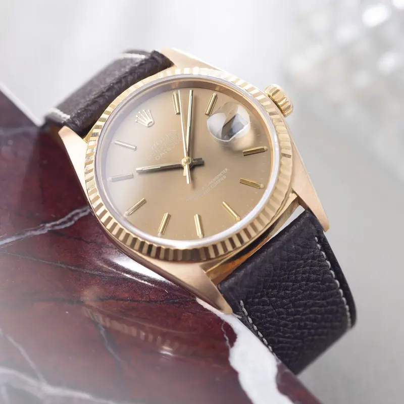 Rolex Datejust 16018 Yellow Gold Cappuccino Dial