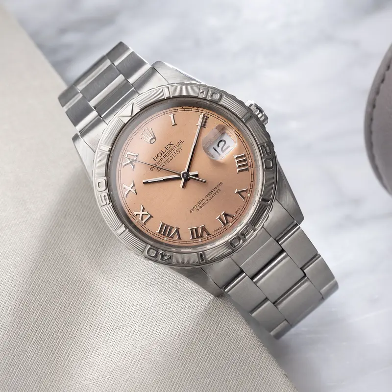 ROLEX DATEJUST TURN-O-GRAPH 16264 SALMON Zifferblatt