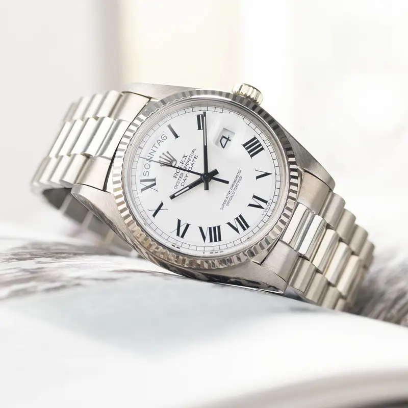 Rolex Day-Date 1803/9 Weißgold Buckley Zifferblatt