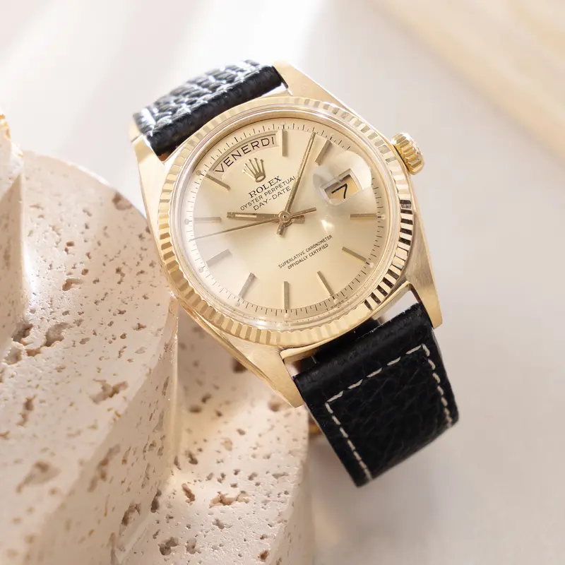 Rolex Day-Date 1803 Champagne Dial in 18k Yellow Gold