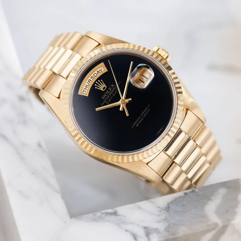 Rolex Day-Date 18238 Onyx Zifferblatt T Swiss T