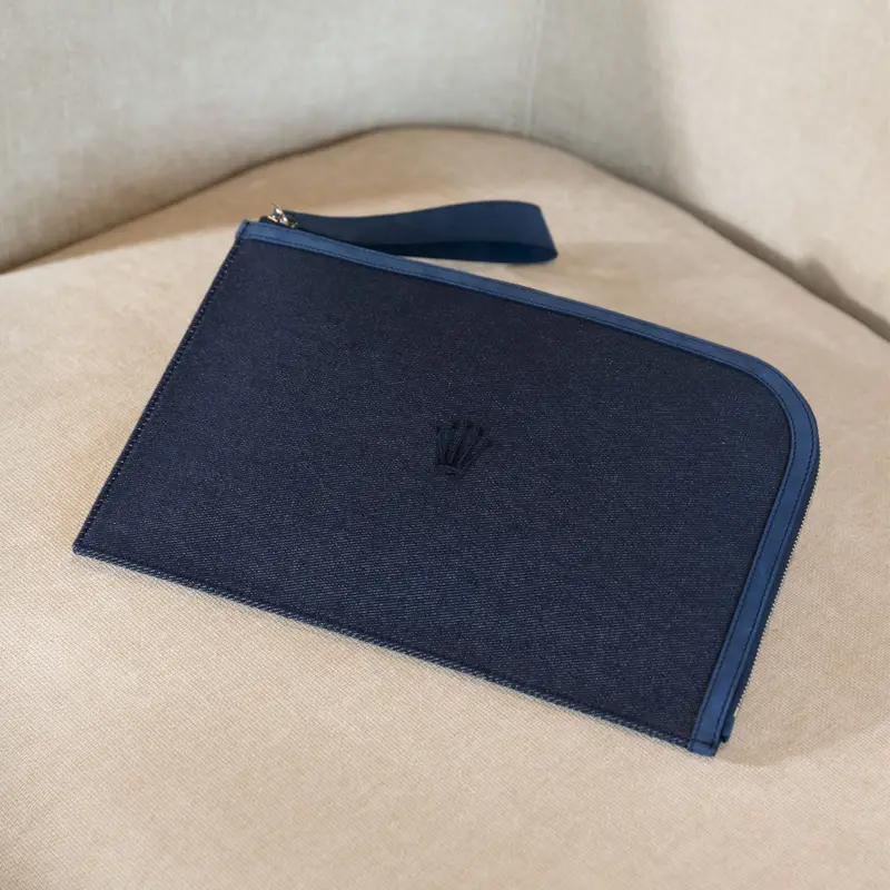 Rolex Denim Blue Clutch