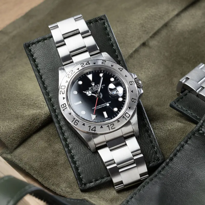 Rolex Explorer 2 16570 Schwarzes Swiss-Only Zifferblatt