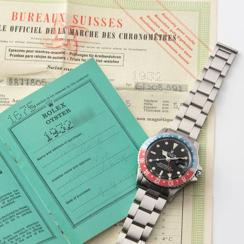 Rolex GMT-Master 1675 Mk1 Long E full set