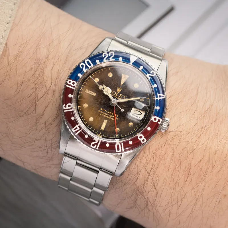 ROLEX GMT MASTER 6542 TROPICAL Zifferblatt