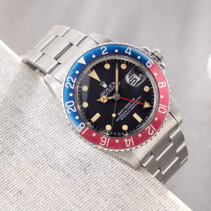 Rolex GMT-Master Pepsi Bezel Mattes Zifferblatt Referenz 16750