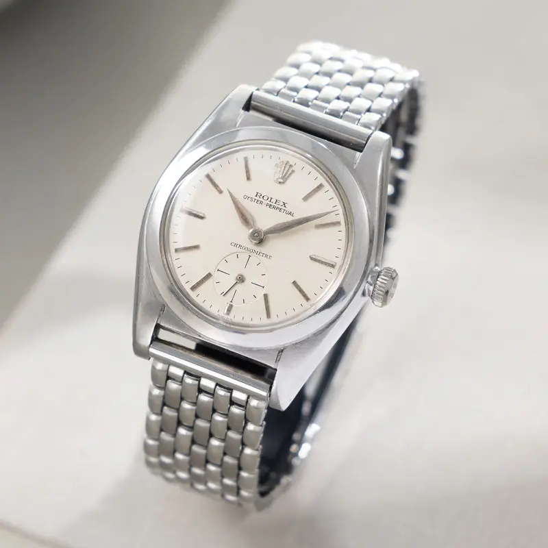 Rolex Oyster Perpetual "Bubble Back" Silver Dial in steel ref. 2764