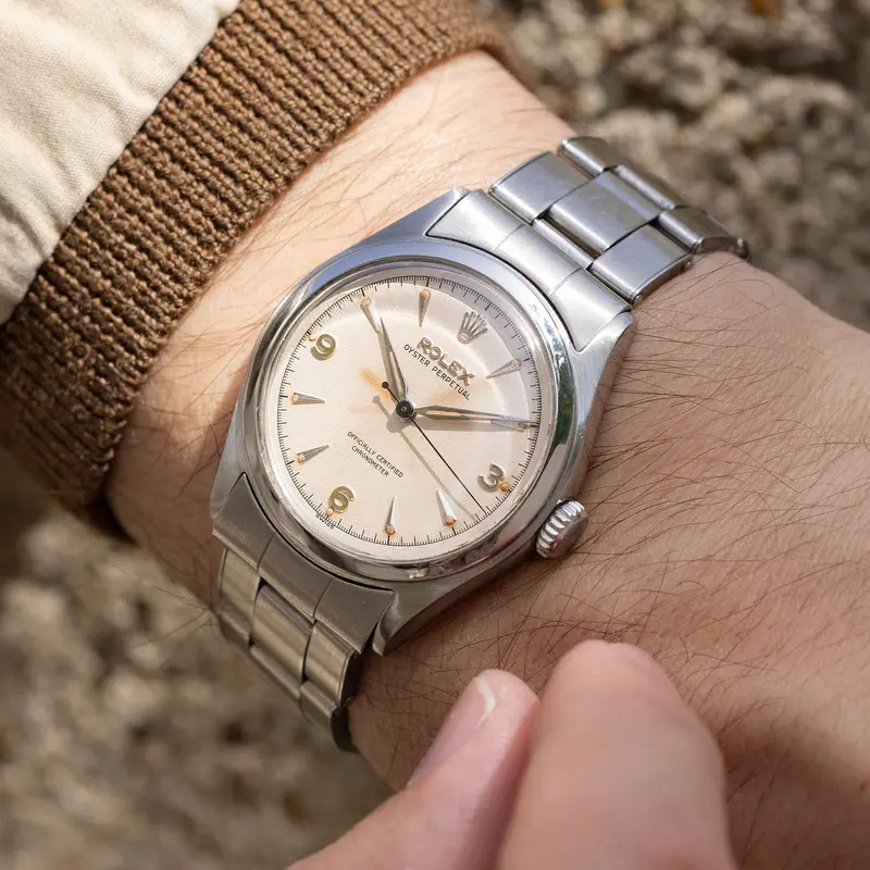 Rolex Oyster Perpetual Semi-Bubbleback 1950s Referenz 6108