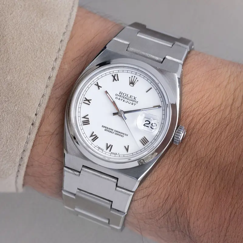 Rolex Oysterquartz Datejust 17000 Weißes Zifferblatt