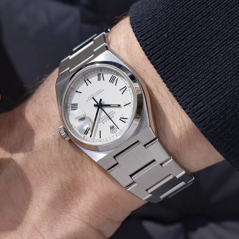 Rolex Oysterquartz Datejust 17000 White Buckley Dial with Papers