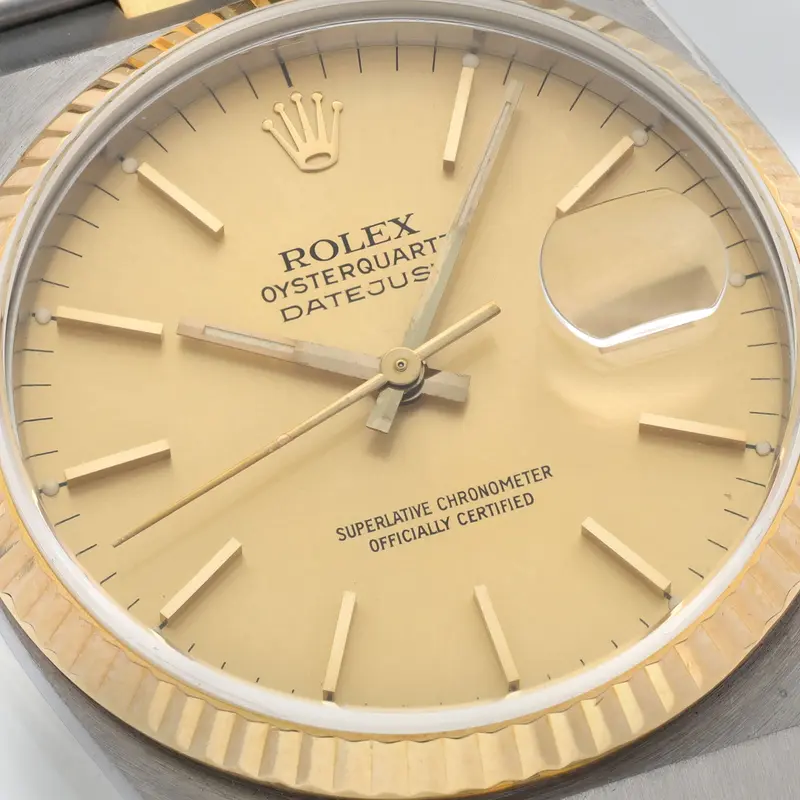 Rolex Oysterquartz Datejust 17013 Champagne Dial