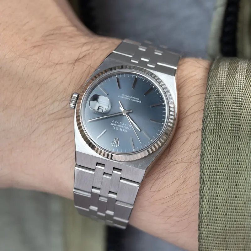 Rolex Oysterquartz Datejust Blue Dial 17014