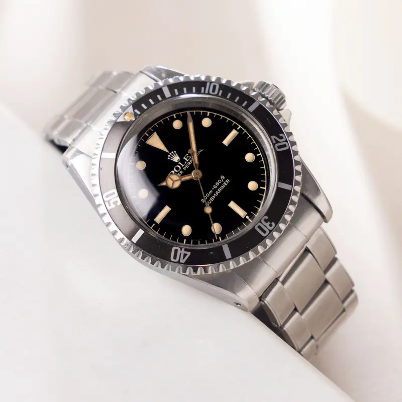 Rolex Submariner 5512 Gilt Two-Line Chapter Ring Exclamation Dot Zifferblatt