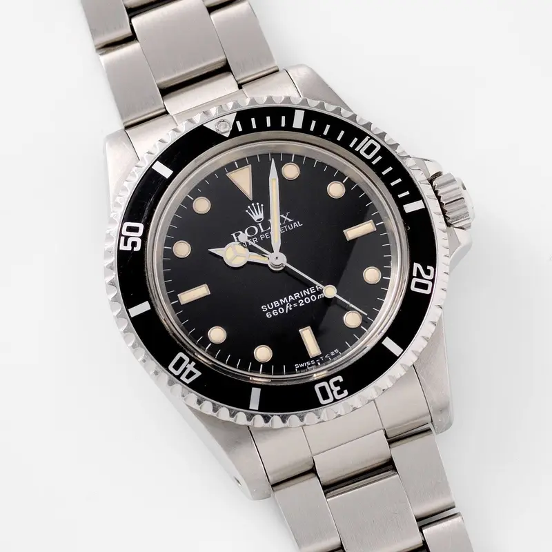 Rolex Submariner 5513 with White Gold Hour Markers
