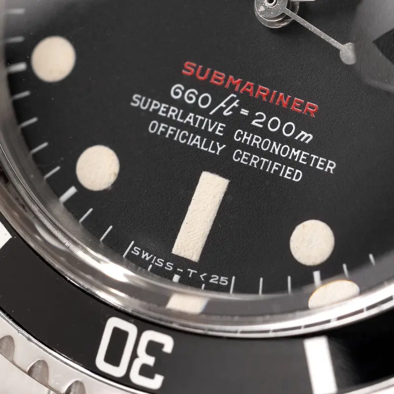 Rolex Submariner Date 1680 ‘Red Sub’ Mk4 Zifferblatt