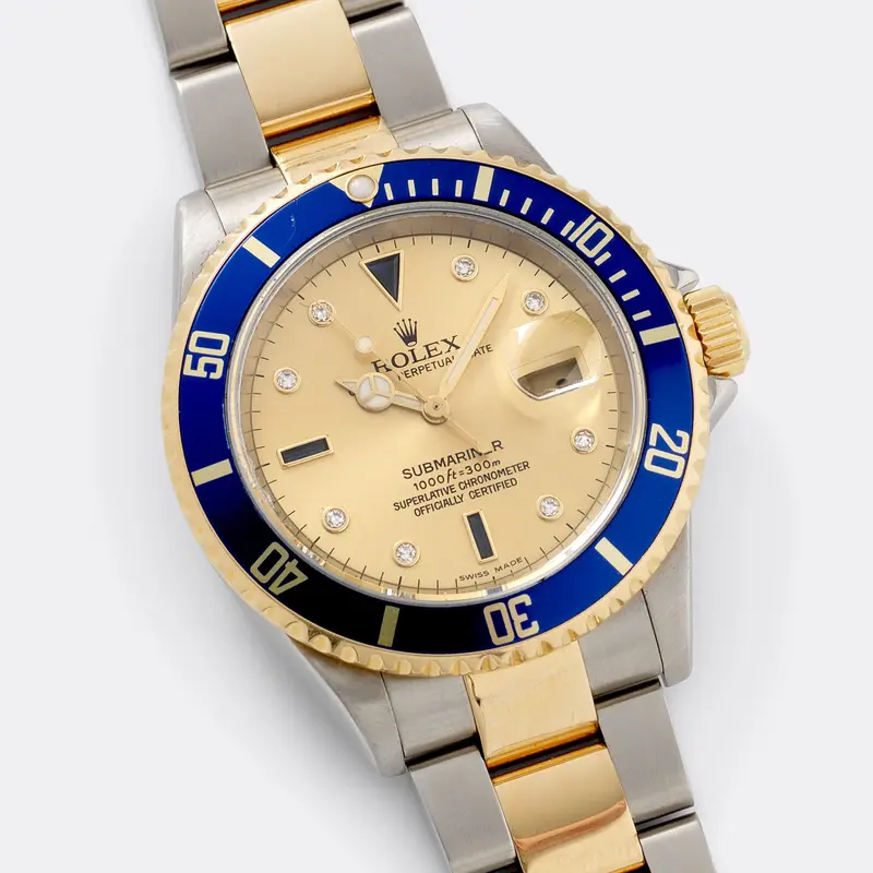 Rolex Submariner Date Sultan Dial Two-Tone 16613 with papers