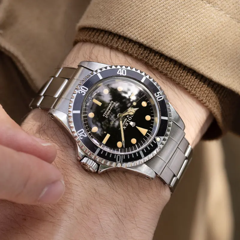 Rolex Submariner Referenz 5513 mit Glänzendem Gilt Zifferblatt aus 1965