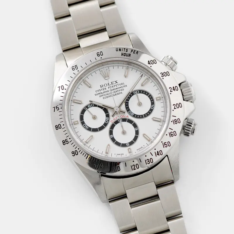 Rolex Zenith Daytona Steel 16520 White Dial T-Serial