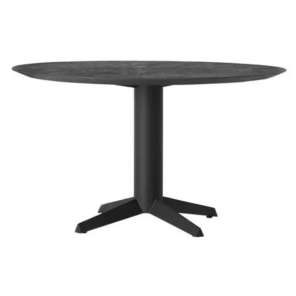 Ronde Eetkamertafel Soho Mortex Zwart Ø130cm DTP Home