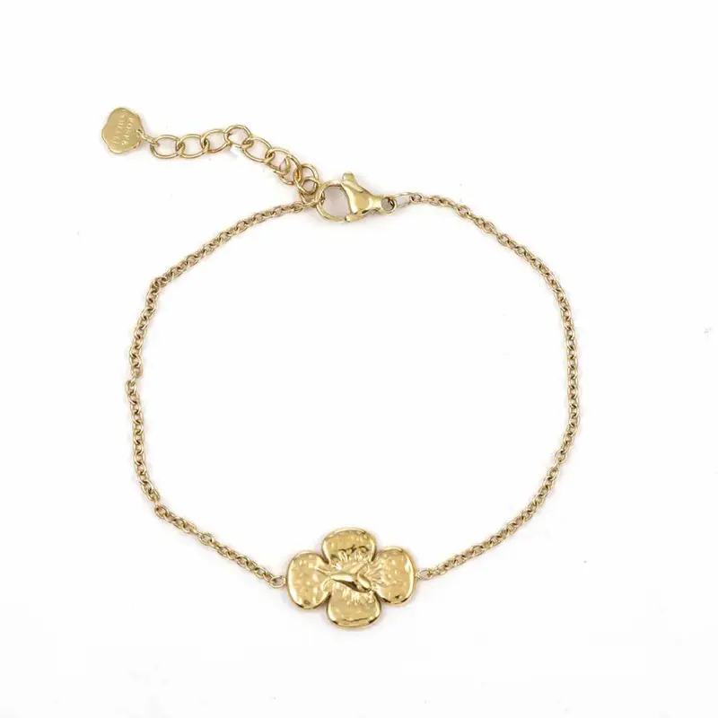 rose & camellia armband heart flower