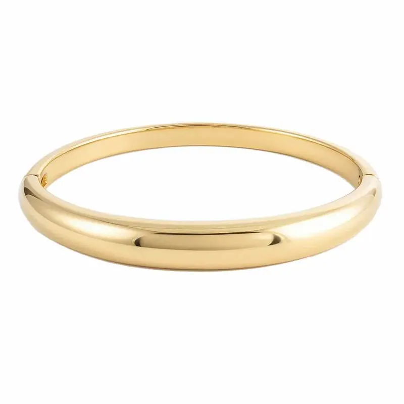 Rose & Camellia bangle basic tone gold