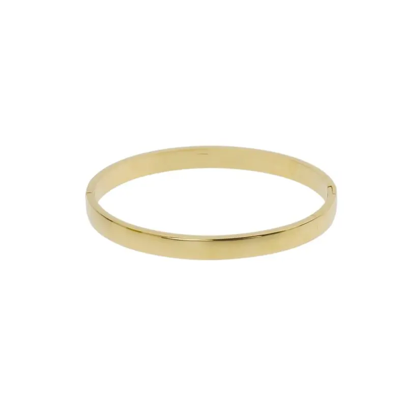 rose & camellia bangle gold