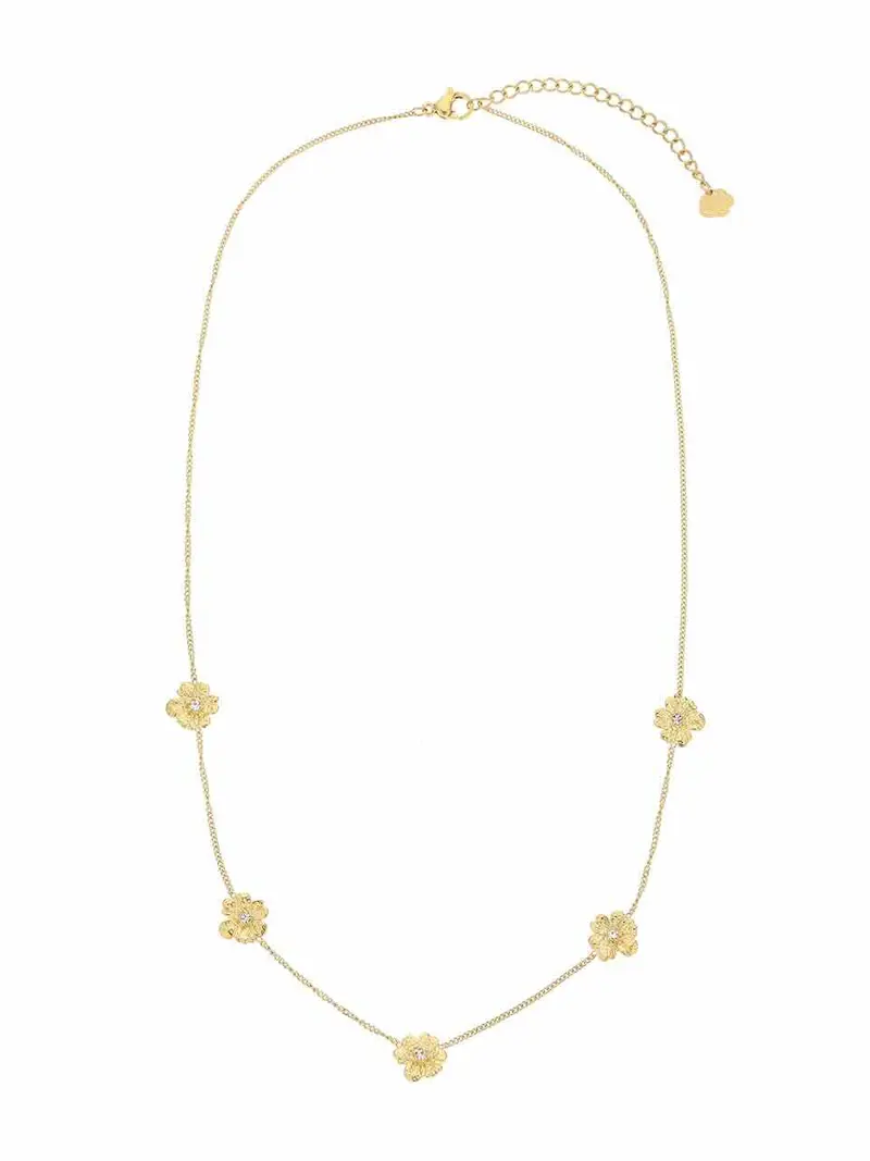 rose & camellia ketting five flowers