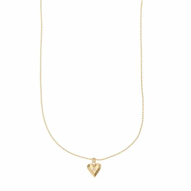 Rose & Camellia ketting heart with a little sparkle